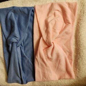 NEW HAIR HEADBAND SET OF 2, Pink, Blue, Bundle Discount